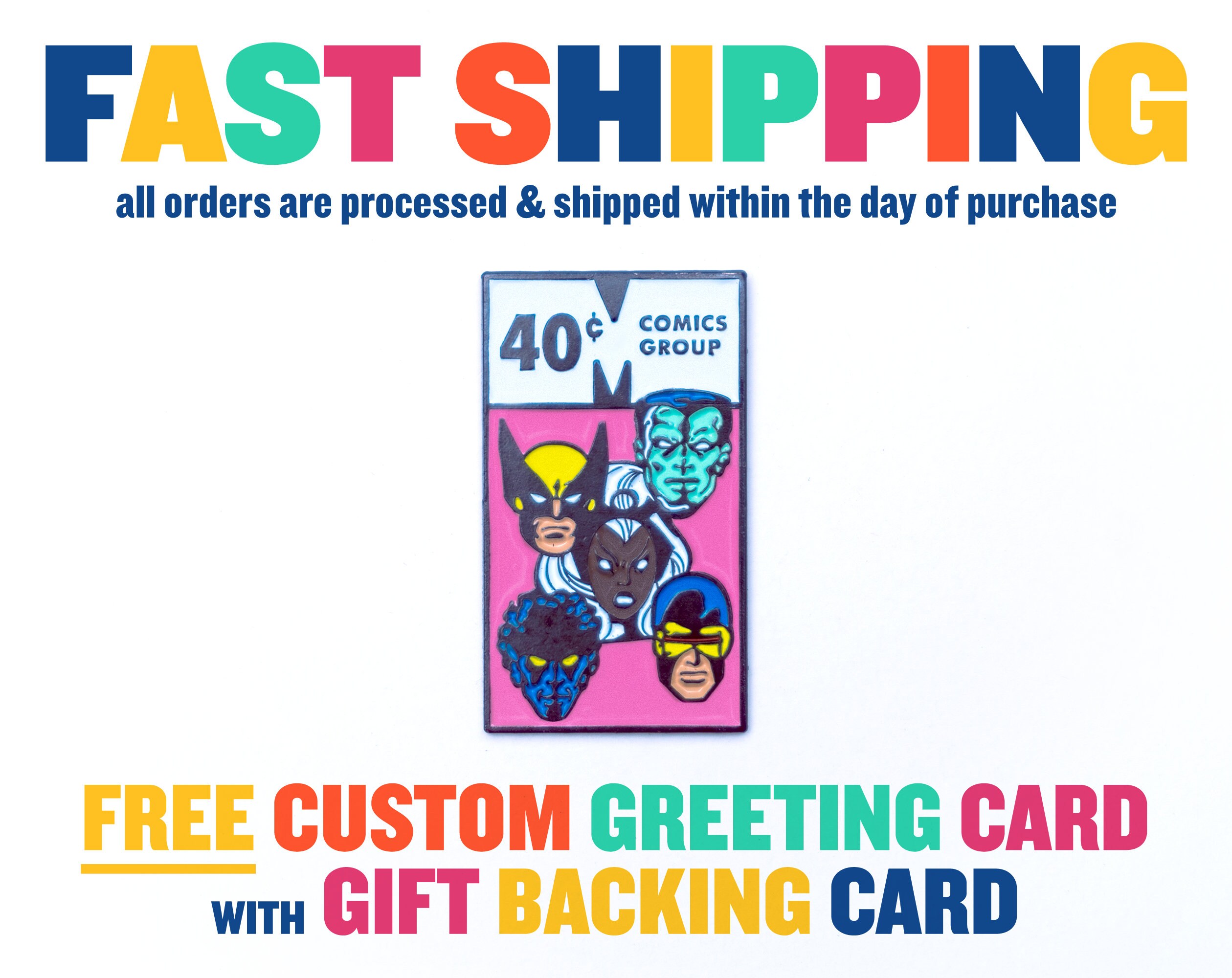 X-men Marvel Fan Art Enamel Pin
