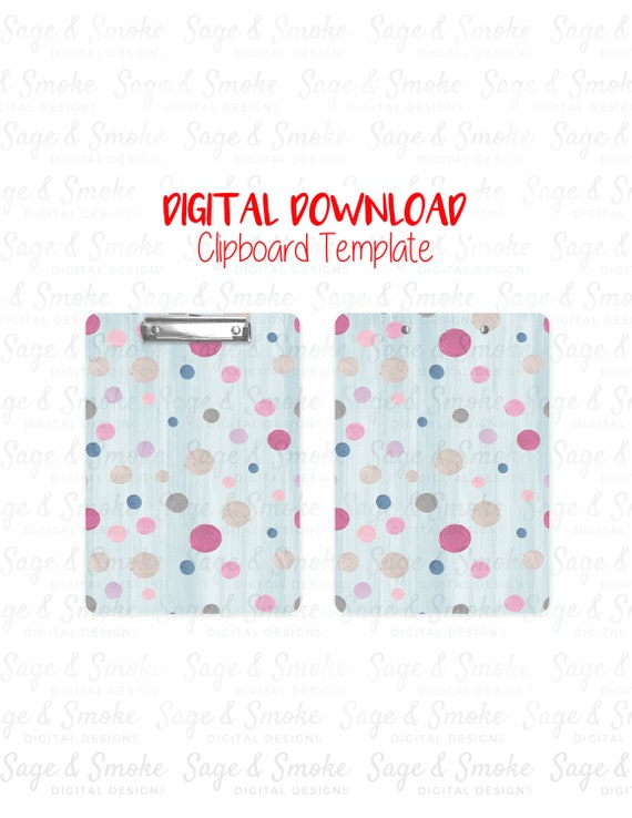 Clipboard Sublimation Template Clipboard Template Digital Etsy