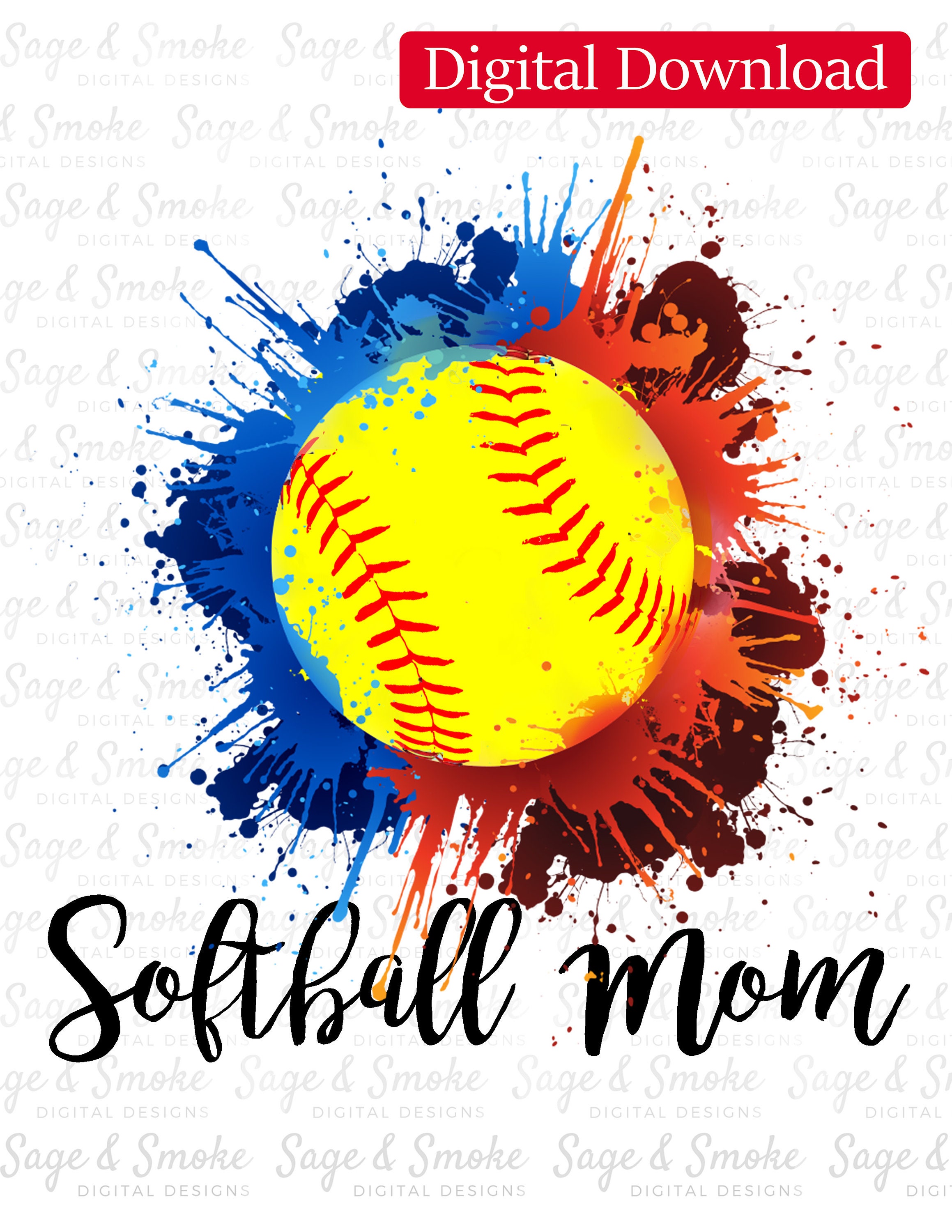 Softball Sublimation Softball Mom Sublimation Sublimation Etsy