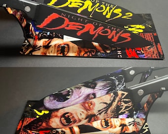 Night Of The Demons 1 & 2 Kitchen Knife Set With/Without Sublimated Stands