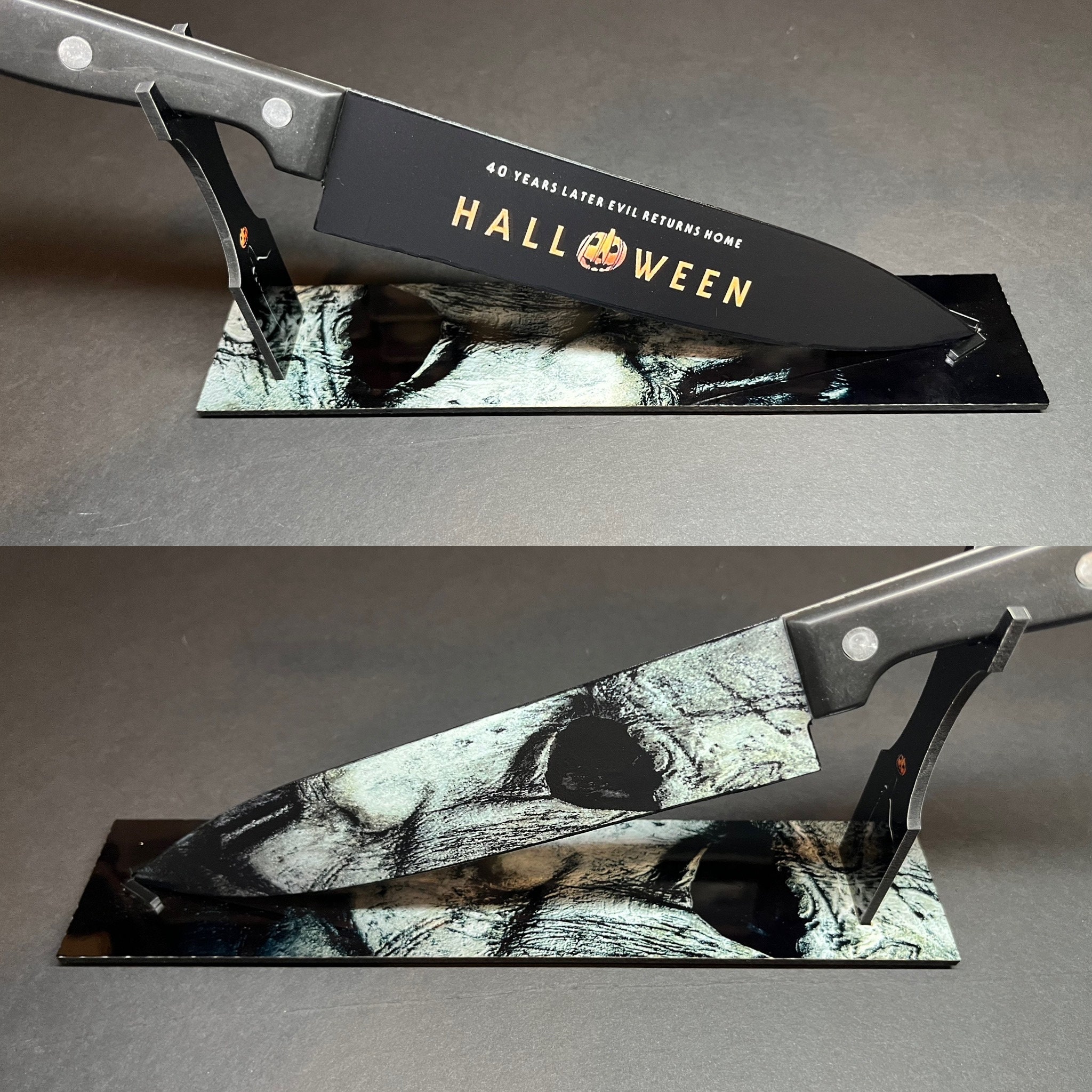 Michael Myers 2018 Kitchen Knife With/without Sublimated Stand Etsy