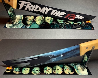 Jason Voorhees Friday the 13th Machete With/Without Sublimated Stand