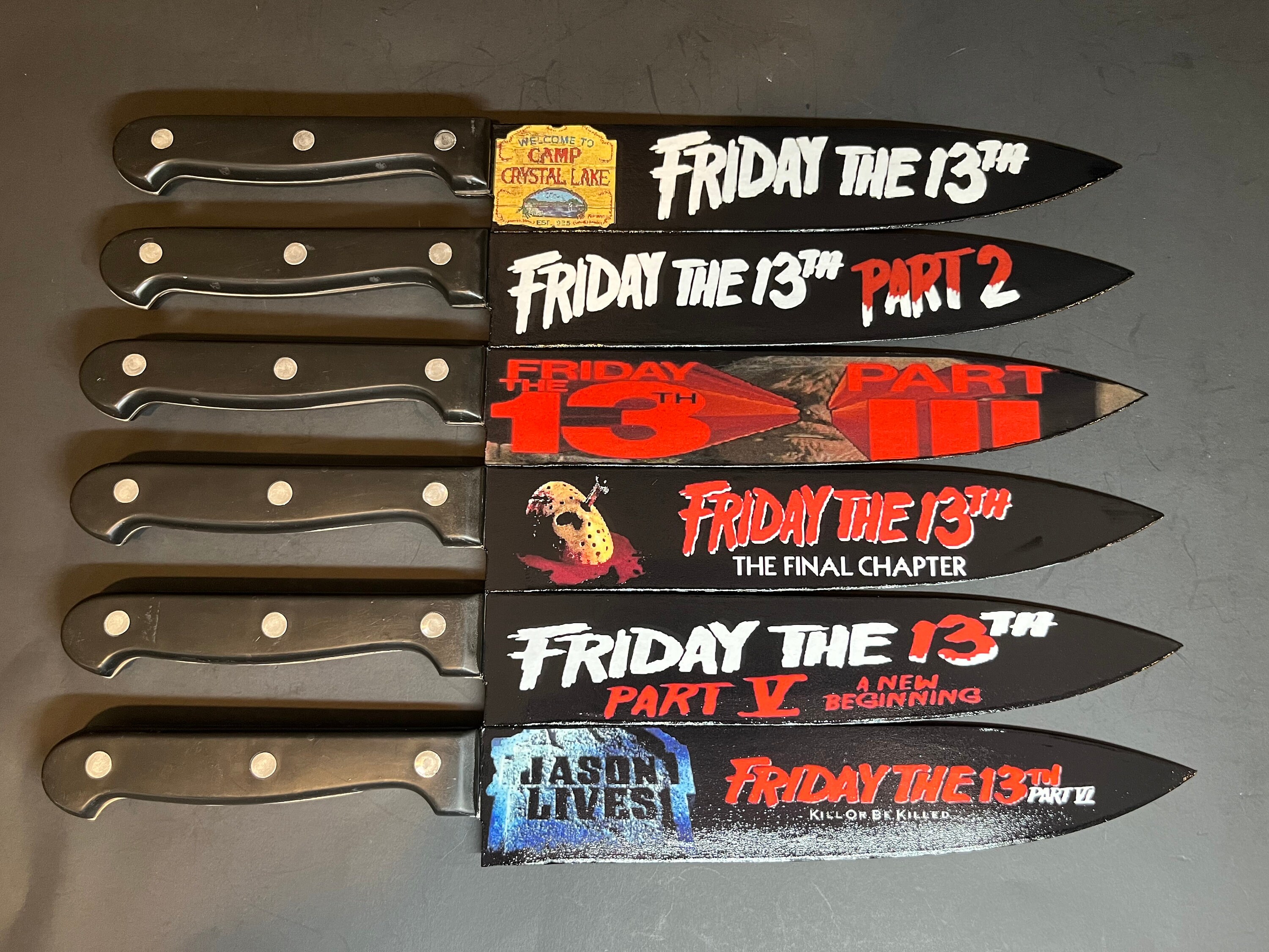 Jason Friday the 13th 16 Knife Set With/without Sublimated Etsy