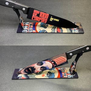 Captain Spaulding House of 1000 Corpses Kitchen Knife With/Without Sublimated Stand