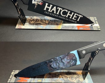 Hatchet Victor Crowley 2006 Kitchen Knife With/Without Sublimated Stand