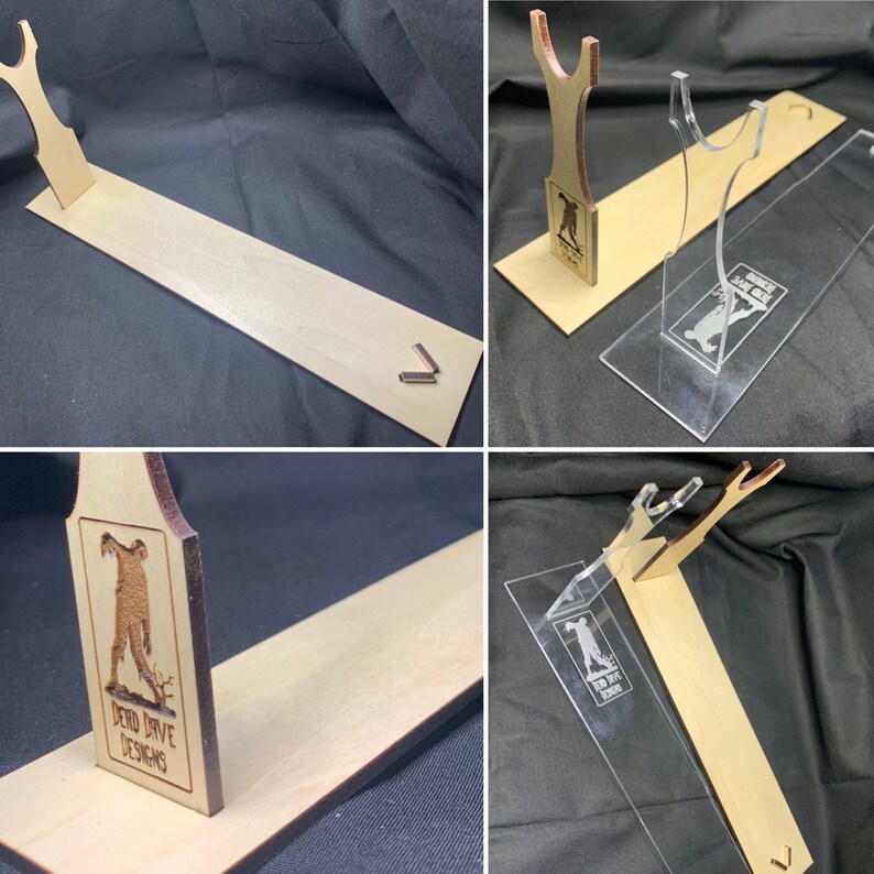 Custom Knife Stand Display Laser Cut Engraved Etsy