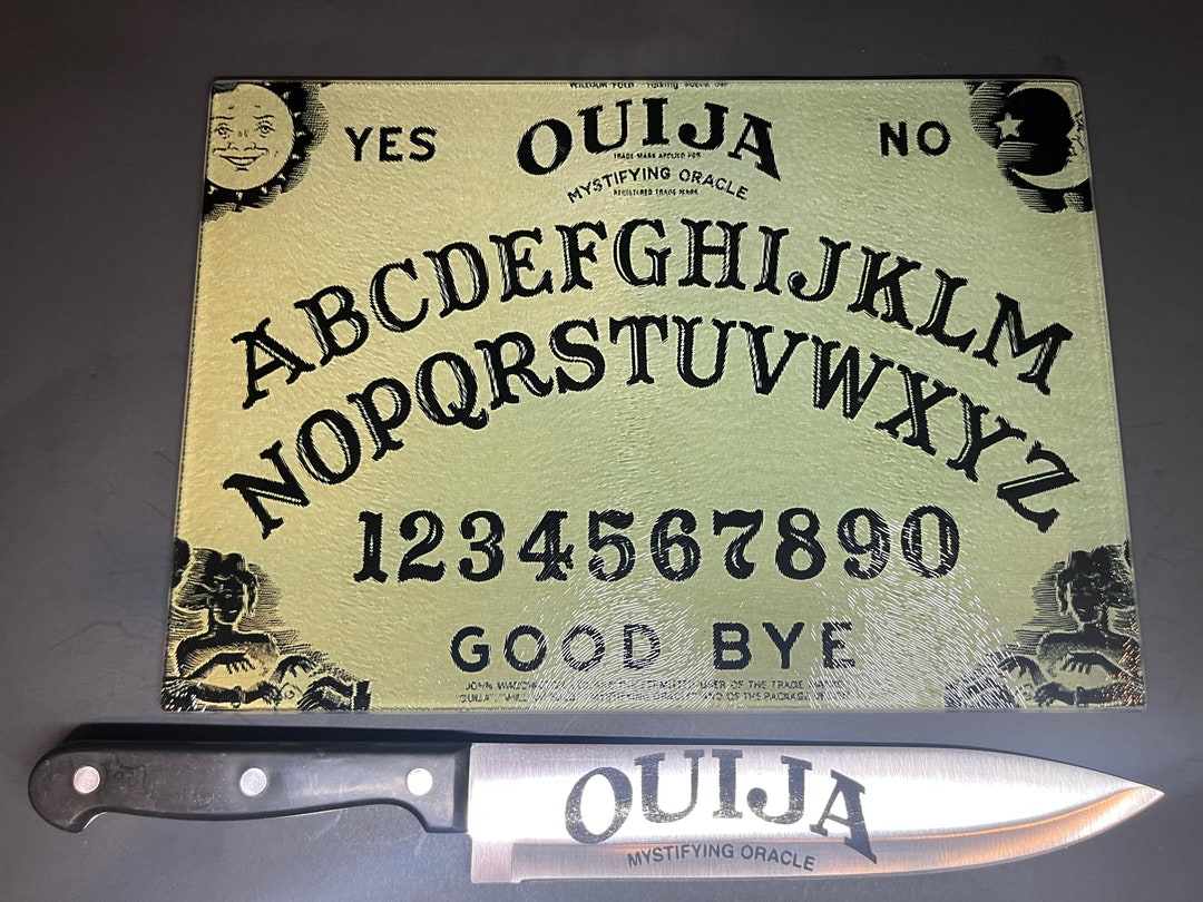 Ouija Sublimated Glass Cutting Board With/without Matching Etsy
