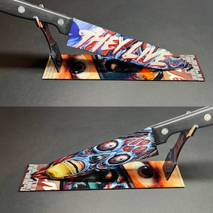 They Live 1986 Kitchen Knife With/Without Stand