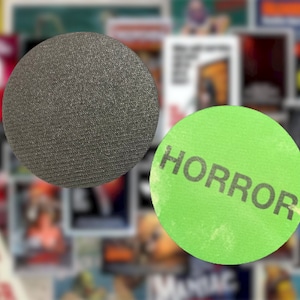 Horror Genre Coaster Koozie Rubber Horror Label Horror Sticker
