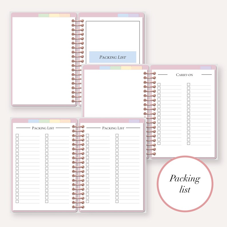 Digital Travel Planner Templates for Goodnotes & Notability on Etsy