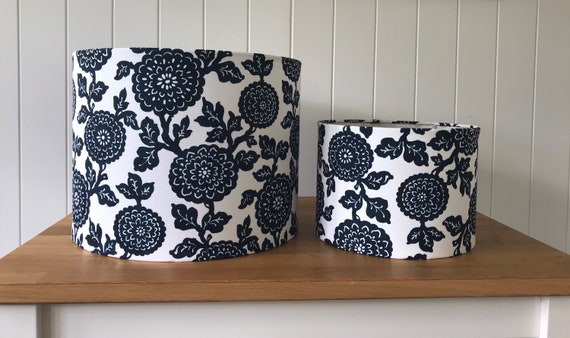 Hamptons Lamp Shade Blue And White Lampshade Navy Hamptons Lamp Shade Blue And White, White Lamp Shades Uk