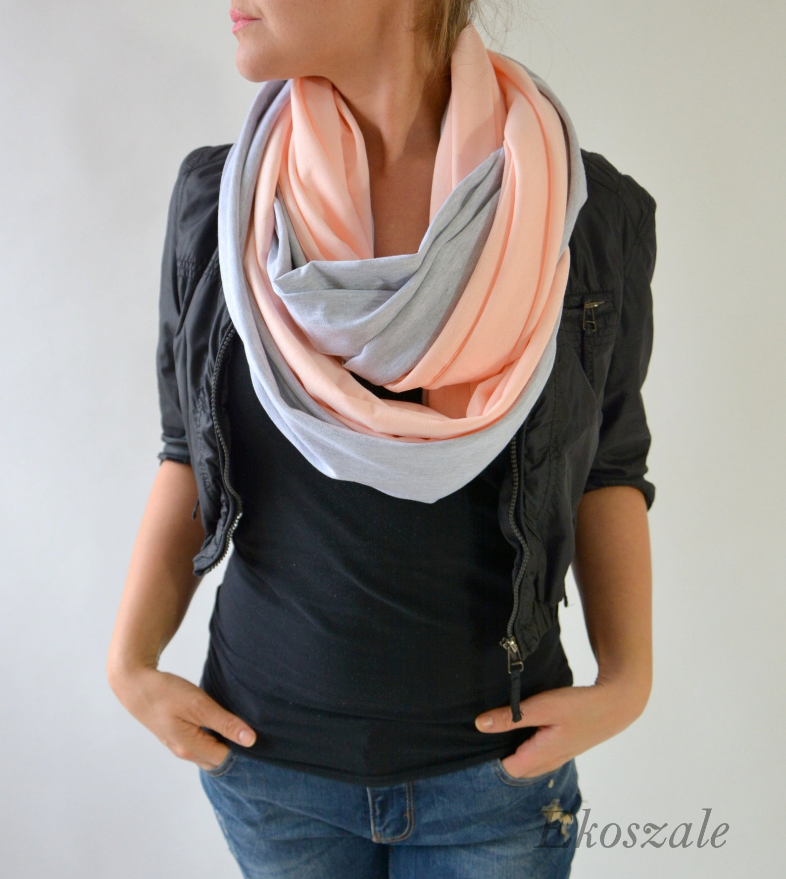 cotton knit shawl