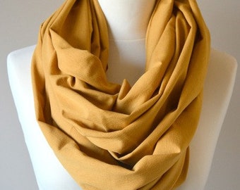 knitted shawl, cotton shawl, infinity, shawl made of cotton, yellow scarf, warm shawl, women shawl, organic shawl, shawl