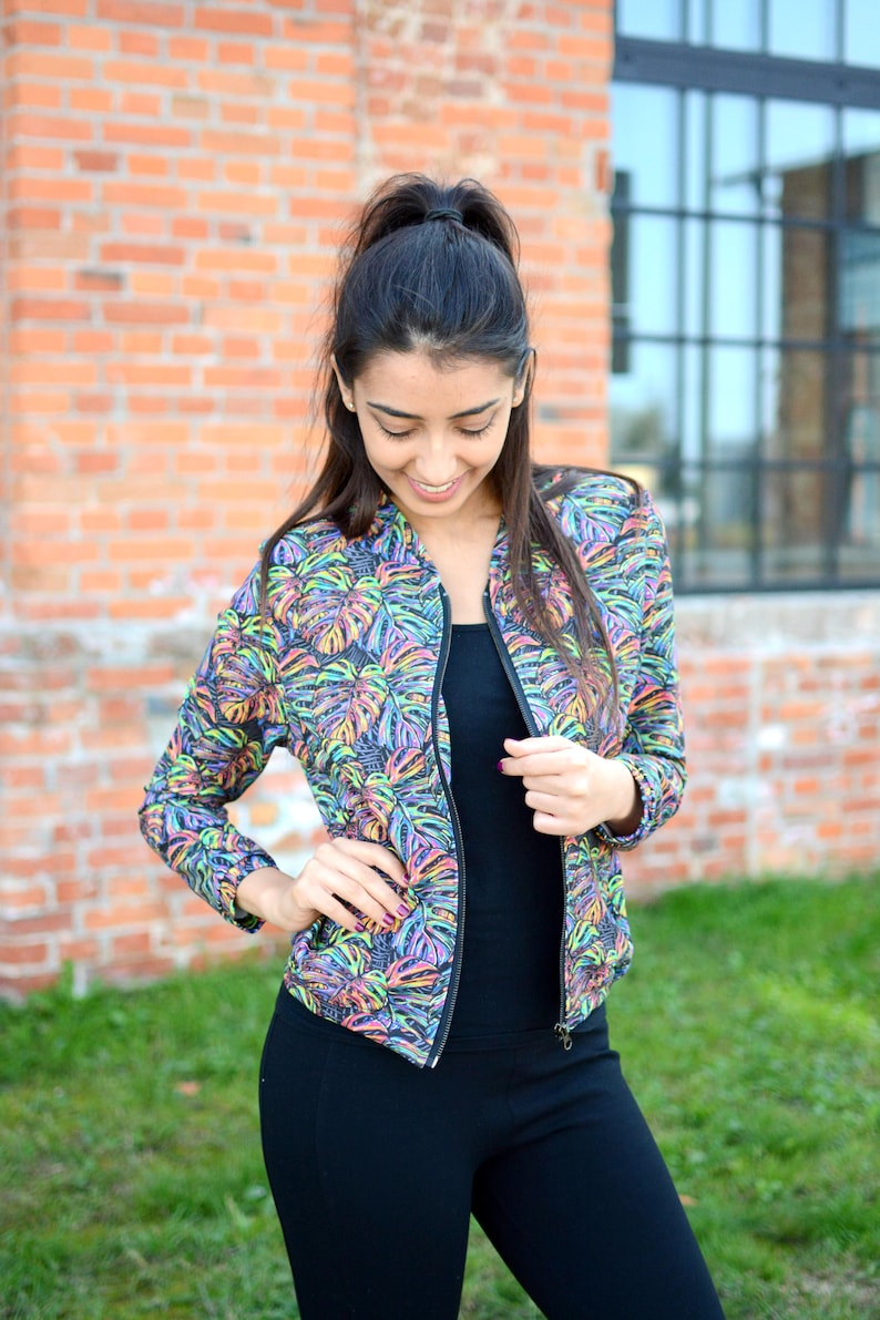 Bomberjacke damen sport Umhang Jacke  SMLXL cardigan Etsy