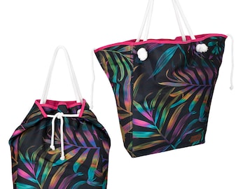 large beach bag, waterproof bag, colorful bag