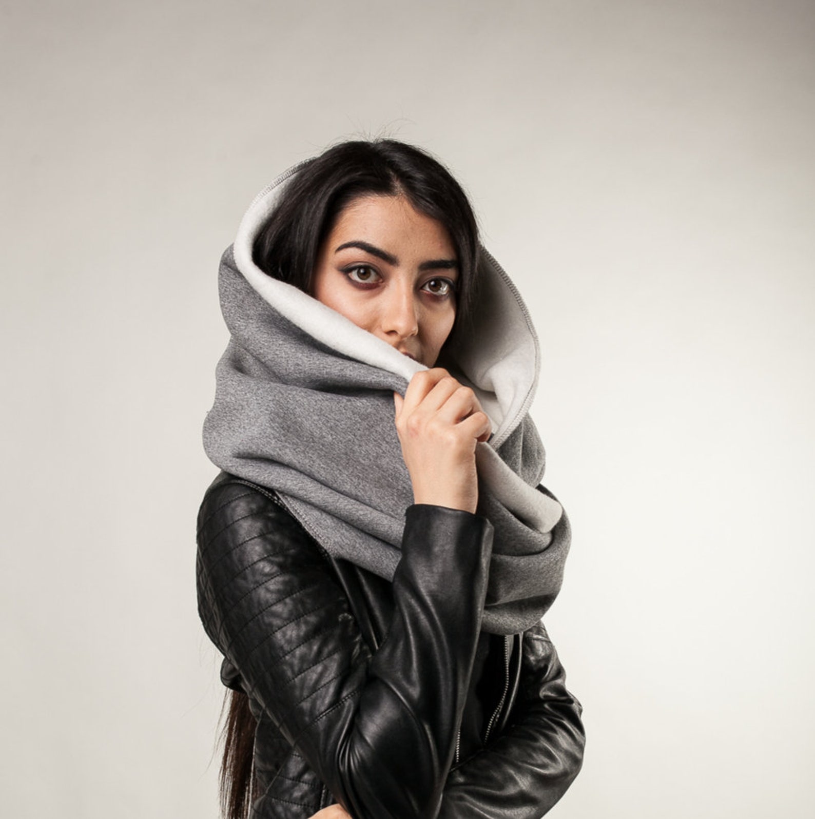 cotton knit shawl