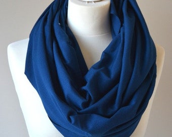 knitted shawl, cotton shawl, infinity, shawl made of cotton, blue scarf, warm shawl, women shawl, organic shawl, shawl