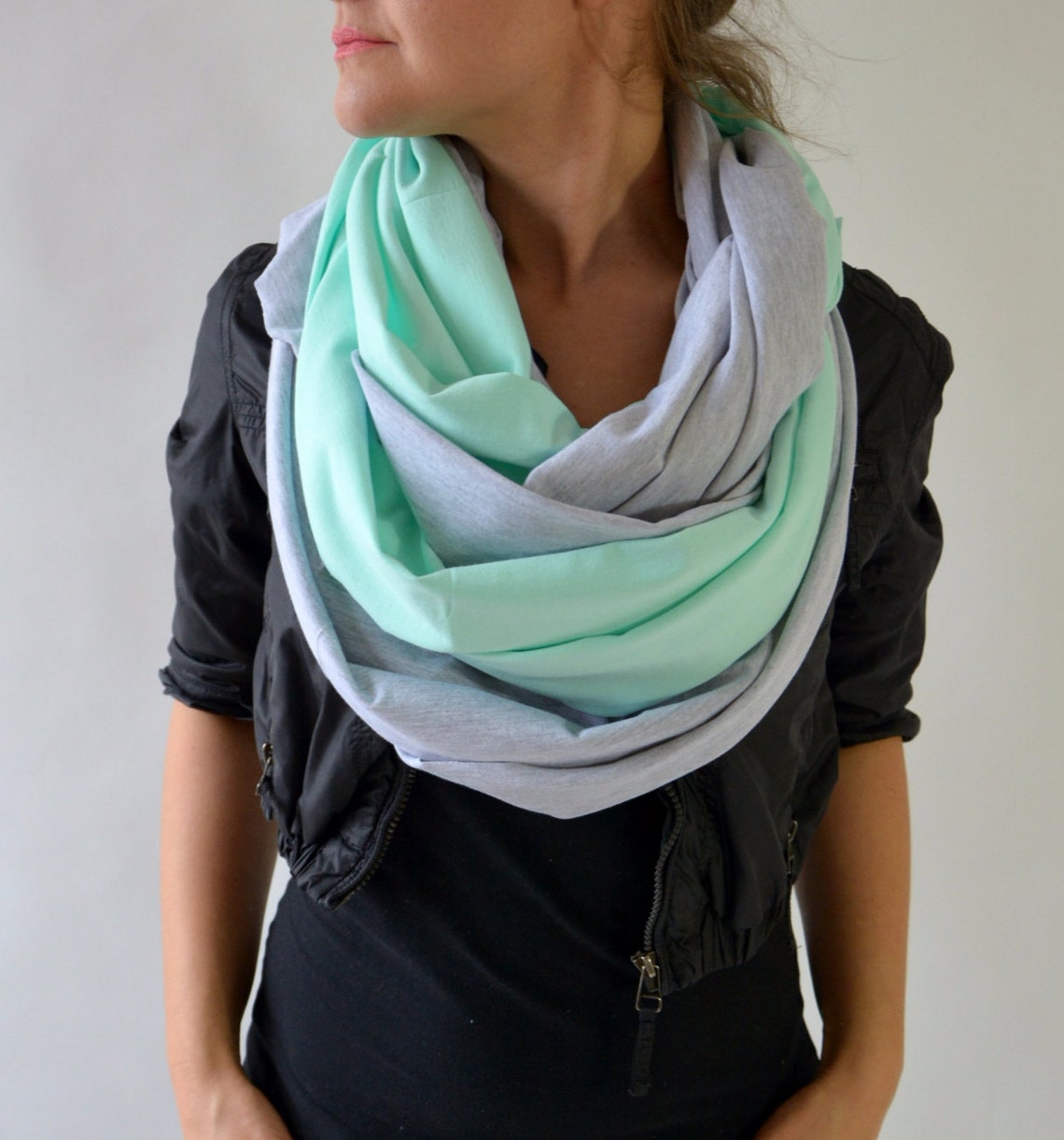 cotton knit shawl
