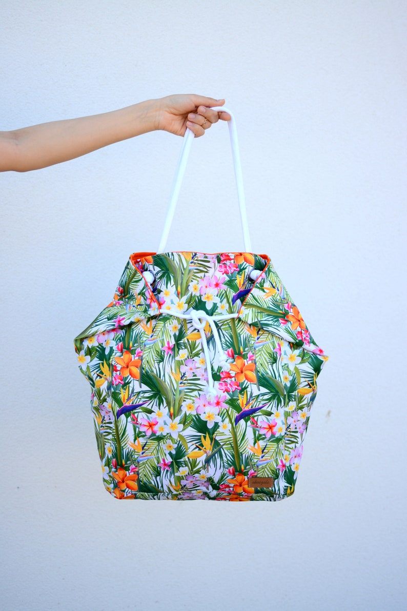 beach bag, waterproof bag, hawaiian handbag image 2