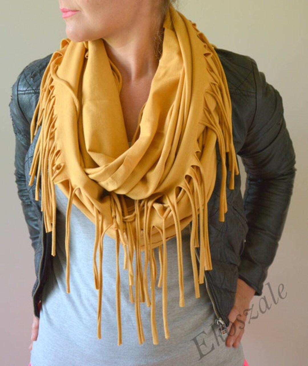 cotton knit shawl