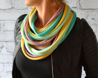 eco tube cotton in beautiful colors knitted necklace 100 % cotton strings straps