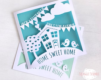 New Home Card Etsy