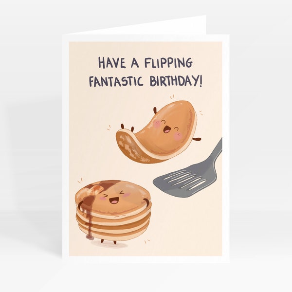 Biglietto Auguri Divertente A5 'Pancake Tits' | Scherzo Per Amica O Fidanzata Con Busta