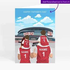 Carte de voeux personnalisée pour stade/Carte personnalisée Arsenal Emirates Stadium Stadium