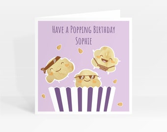 Personalised Have a Popping Birthday Card