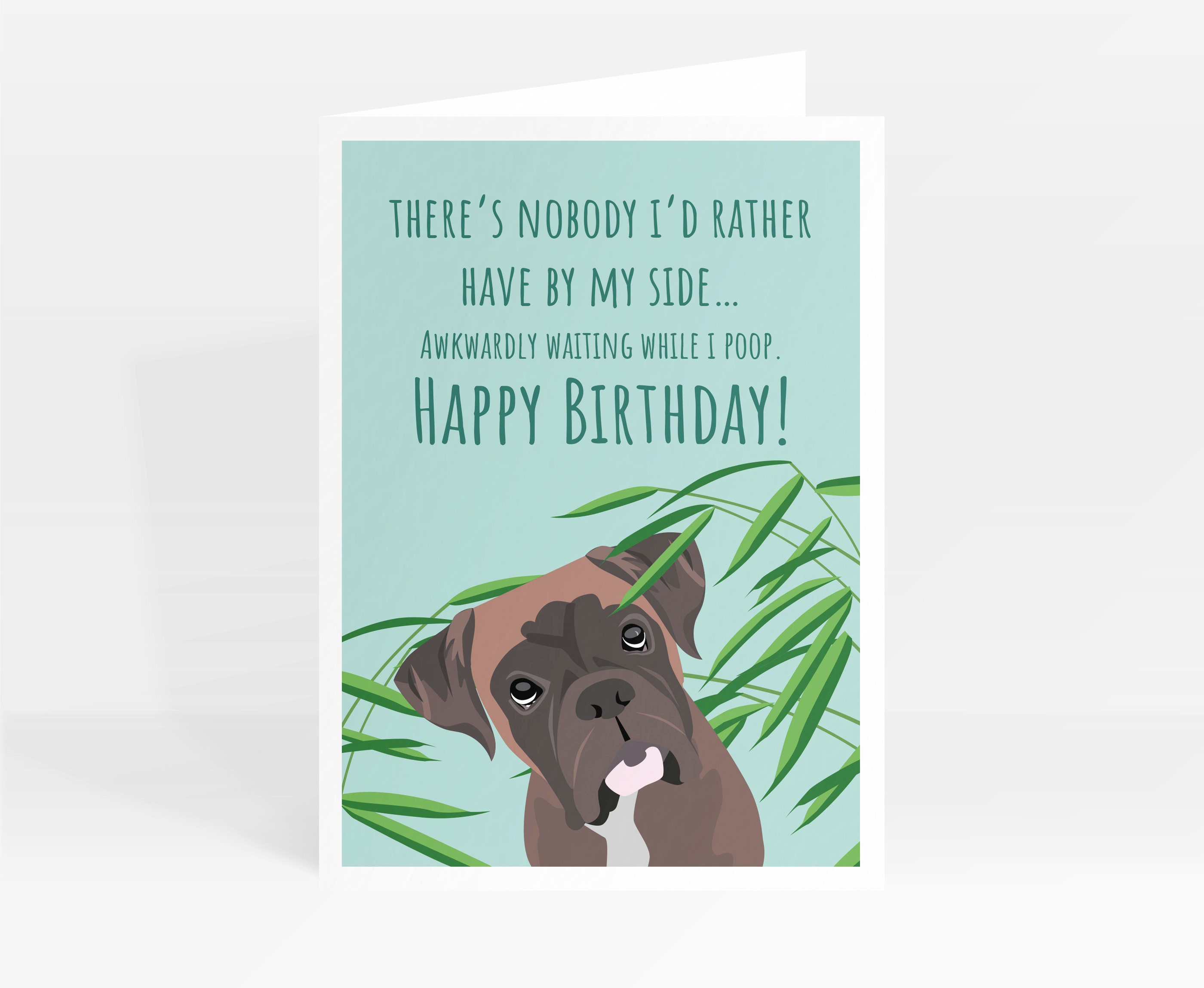 Boxer Dog Personalzed Happy Brthday Card | Zazzle - View #3