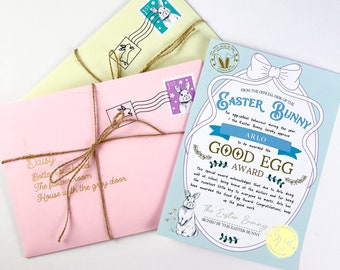 Personalised Luxury Good Egg Easter Certificate | Easter Gift | Easter Rabbit Certificate | Egg Hunt | Easter Bunny Letter