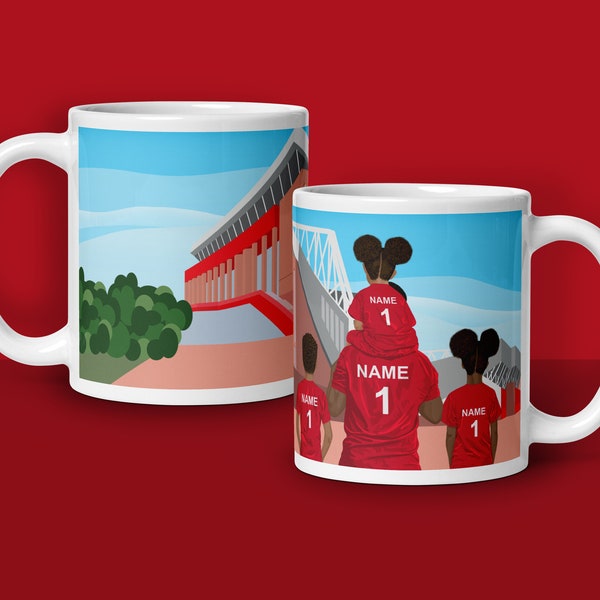 Personalised Liverpool Anfield Stadium Glossy Ceramic Mug