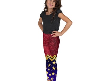 All-Over Print Kids Leggings - Wonder Woman