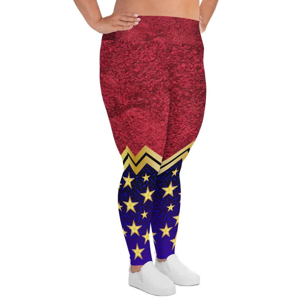 Plus size wonder woman leggings hotsell