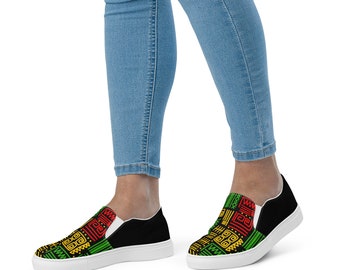 Juneteenth - Damen Slip-On Canvas Schuhe