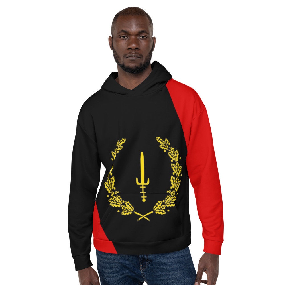 Black American Flag - Unisex Hoodie Trendy Fashion