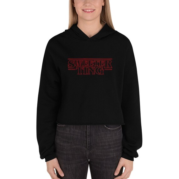 Stranger things cropped outlet hoodie