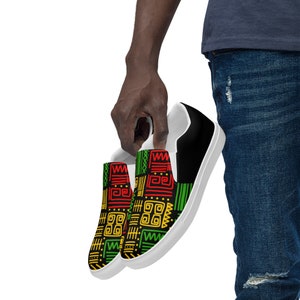 Juneteenth - Men’s Slip-On Canvas Shoes