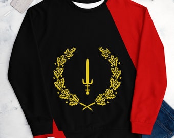 Black American Flag - Unisex Sweatshirt