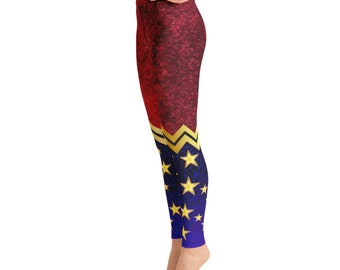 Yoga Leggings - Wonder Woman | Gift idea for Comic Book Enthusiast