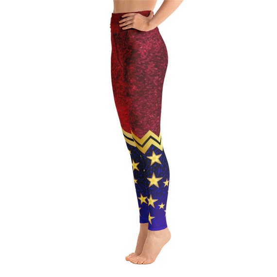 Yoga Leggings Wonder Woman Gift Idea for Comic Book Enthusiast 