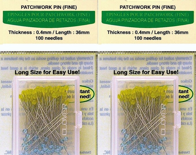 Clover Patchwork Pins Fine 2pack Etsy