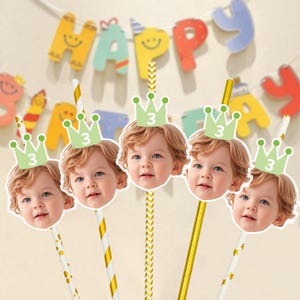 Custom Face Straws, Custom Photo Face Straws, Personalized Face Straws, Funny Birthday Straws, Personalized Bachelorette Party Decor