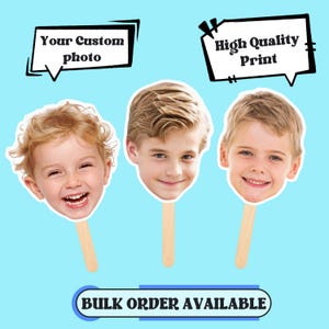 Custom Face on a Stick,Pet Face on a Stick, Custom Heads on a Stick, Birthday Photobooth, Funny Party Face, Custom Fat Head