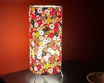 washi paper table lamp, 15cm, handmade from Japanese washi paper with UK fittings