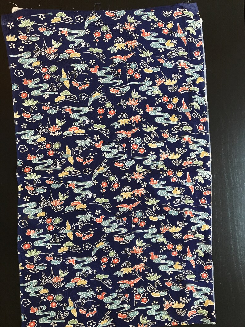 Kimono Stoff 144cm Seide aus einem authentischen Vintage | Etsy