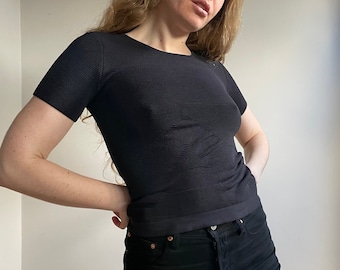 90's Vintage Armani Jeans Denim Shirt Size Small Made in Italy