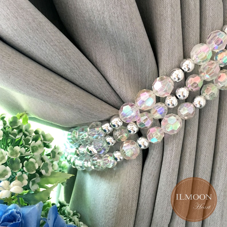 Pairx2 Luxury Mininal Crystal Curtain Tie Backs / Crystal Etsy