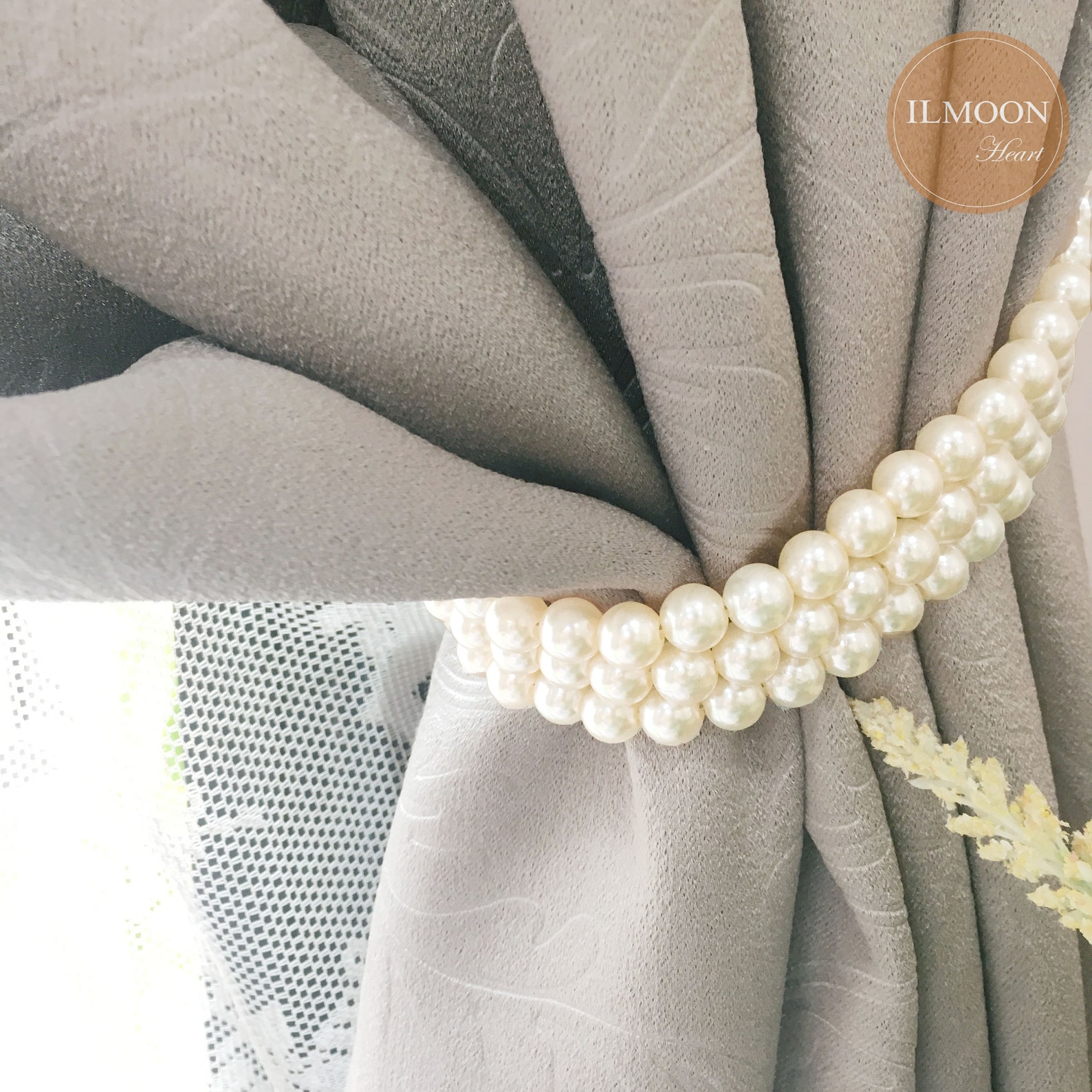 Classic Pearl Tieback / Luminous Pearl Curtain Tie Backs / Etsy