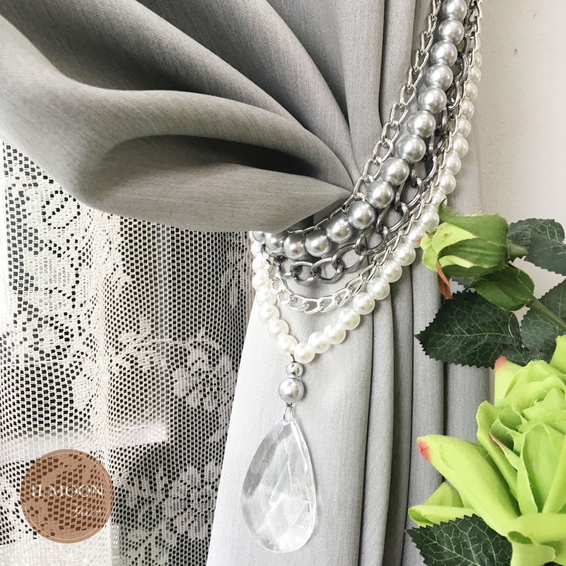 Luxury Drapery / Elegant Tie Back / Curtain Tie Backs / Hold Etsy